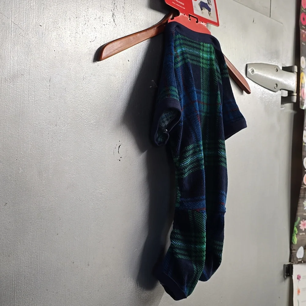 Wondershop Blue‎ and Green Plaid Pet pajamas  Size Small up to 20 pounds NWT